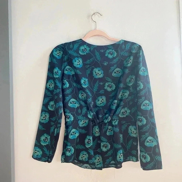 J.Crew floral peplum blouse 4 - Picture 4 of 4